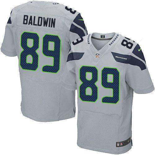 Nike Seahawks #89 Doug Baldwin Grey Alternate Men's Stitched NFL Vapor Untouchable Elite Jersey